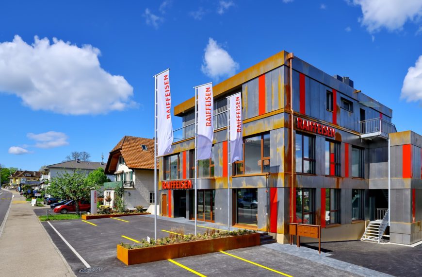 Transformation Banque Raiffeisen Morat - ©Michaël Maillard