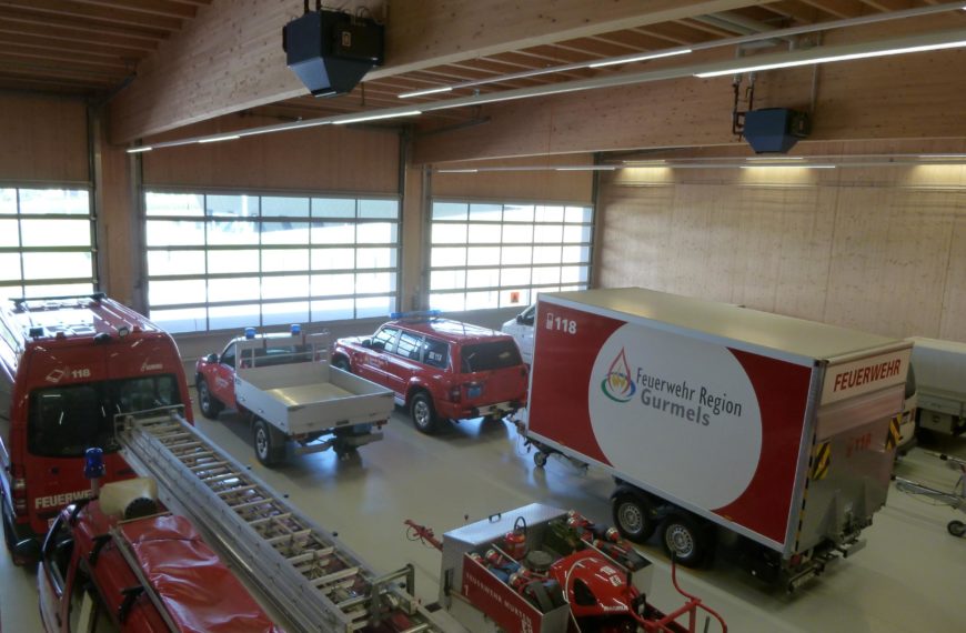 Caserne pompiers à Gurmels